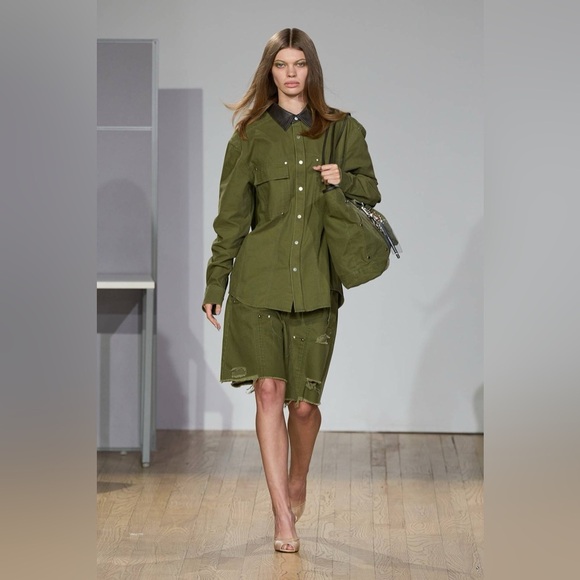 Vintage 1985 Canadian Army Military Jacket Olive Green Utility Coat Medium Tall - Picture 9 of 10